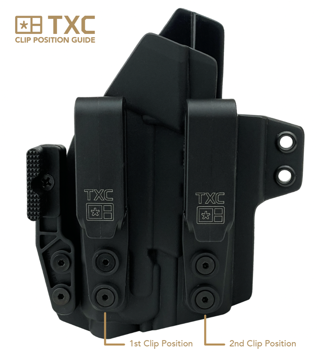 
                  
                    Mounting Clip Options - IWB HOLSTERS
                  
                