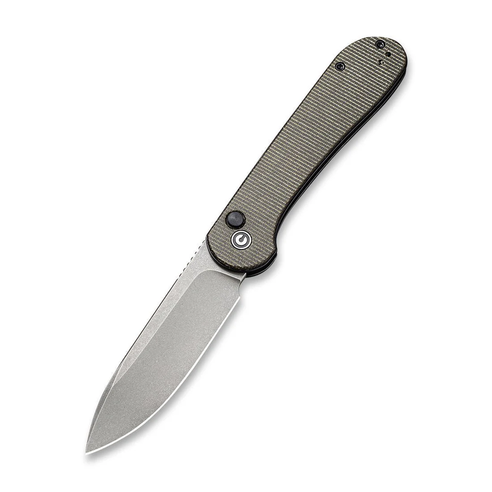 Civivi - Elementum Button Lock Green Micarta - Model C2103C