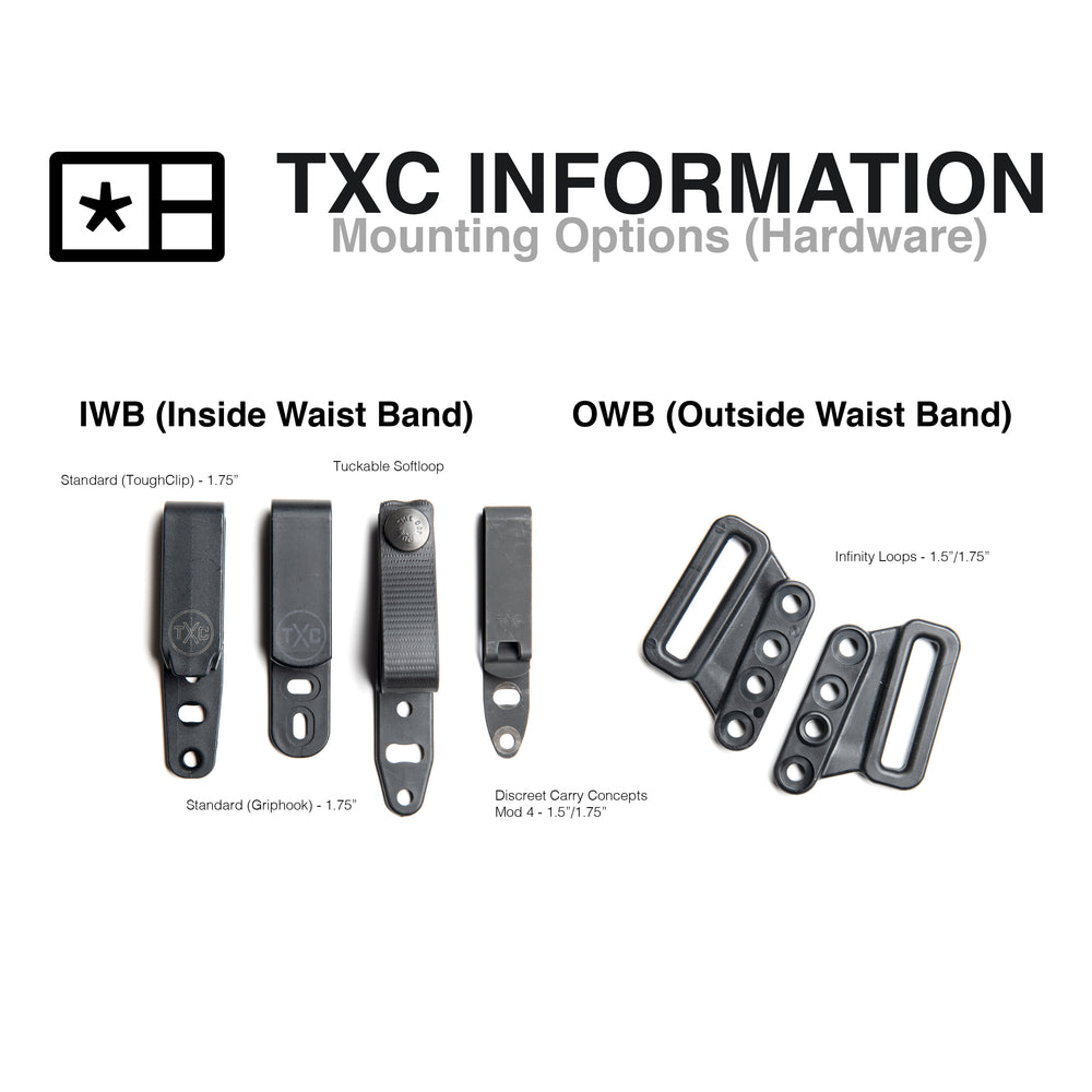 Mounting Clip Options - IWB HOLSTERS